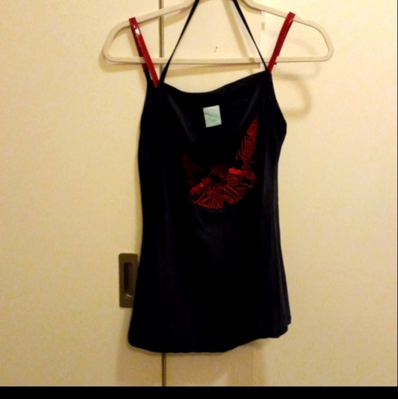 Legatte silk tank top with unique design - Picture 2 of 4